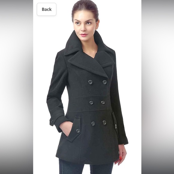 Amazon BGSD women wool pea coat - Picture 1 of 5